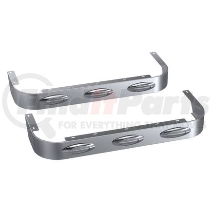 Panelite 10982260 SLEEPER SKIRT PAIR PB 389 LH '18+ 44" LONG 4" WIDE W/M1 AMBER CLEAR LED (3)