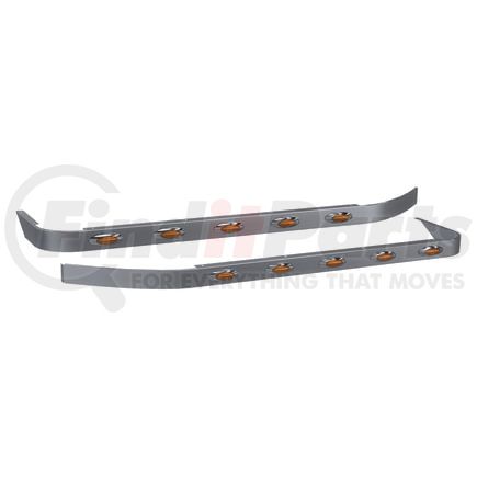 Panelite 10982512 SLEEPER SKIRT PAIR PB 567/579 UNDERBODY EXH 58" LONG 2.5" W W/M5 AMBER LED (5)