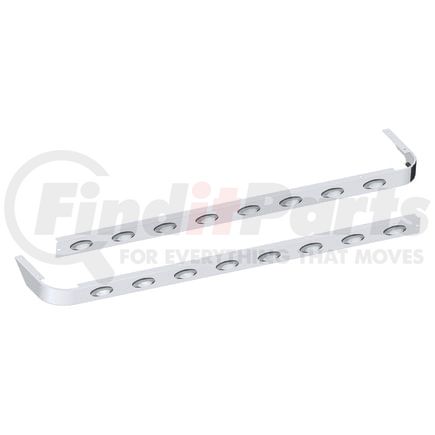 Panelite 10982585 SLEEPER SKIRT PAIR PB 389 '18+ 78" LONG 3" WIDE W/M5 AMBER CLEAR LED (8)