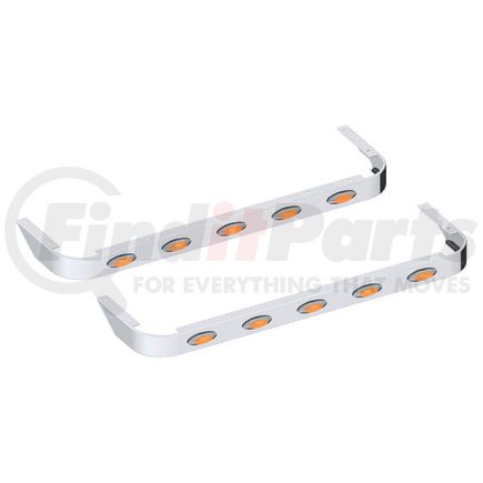 Panelite 10982580 SLEEPER SKIRT PAIR PB 389 '18+ 58" LONG 3" WIDE W/M5 AMBER LED (5)