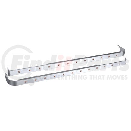 Panelite 10982967 SLEEPER SKIRT PAIR PB 567/579 72" LONG W/EXT CAB EXH W/ 3/4" RD AMBER LED (12)