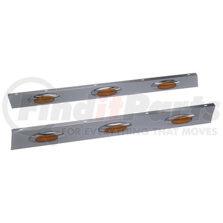 Panelite 10992148 CAB SKIRT PAIR PB 389 SH '18+ USE W/OEM COWL 4" WIDE W/M1 AMBER LED (3)