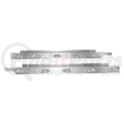 Panelite 10992607 CAB SKIRT PAIR PB 579 LH '13+ UNDERBODY EXH 2.5" WIDE W/M5 AMBER CLEAR LED (5)