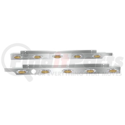 Panelite 10992608 CAB SKIRT PAIR PB 567 SBA/579 LH UNDERBODY EXH 2.5" WIDE W/M5 AMBER LED (5) W/BH