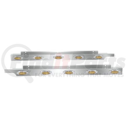 Panelite 10992606 CAB SKIRT PAIR PB 579 LH '13+ UNDERBODY EXH 2.5" WIDE W/M5 AMBER LED (5)