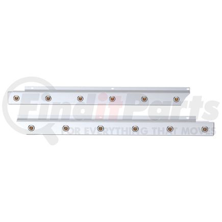 Panelite 10996935 CAB PANEL PAIR PB 579 ULTRALOFT SHORT HOOD 2.5" WIDE (6) 3/4" RD LEDS SS