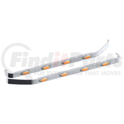 Panelite 20982126 SLEEPER SKIRT PAIR KW '95-'06 72" LONG W/M1 AMBER LED (4)