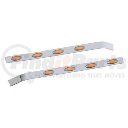 Panelite 20982551 SLEEPER SKIRT PAIR KW T680/T880 40" LONG W/EXT CME 2.5" WIDE W/M5 AMBER LED (4)