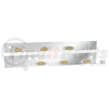 Panelite 20992171 CAB SKIRT PAIR KW W900L '11+ W/M1 AMBER LED (3) W/2 BH & STEP LITE SS