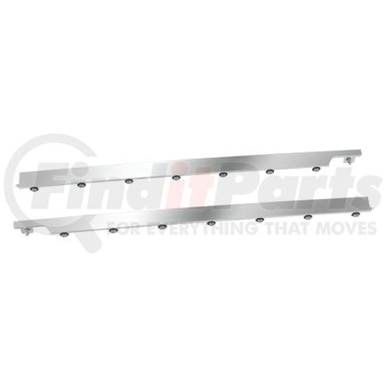 Panelite 20992942 SKIRT-CAB KW MLU T680 SH '22+ (DR 2.16"/PS 2.35") W/ 3/4" RD CLEAR UNDERLIT (7)
