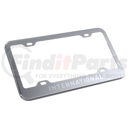 Panelite 40111000 LICENSE PLATE BEZEL EACH W/INTERNATIONAL ETCHED SS_x000D_