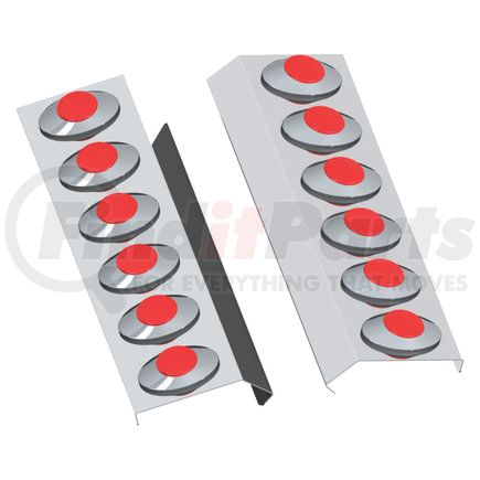 Panelite 40742321 AIR CLEANER LITE BAR PAIR INTL HX620 REAR W/M3 RED LED (6)
