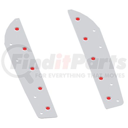 Panelite 50581000 REAR CHASSIS FAIRING PANEL WS 5700XE W/ 3/4" RD RED LED (5) SS