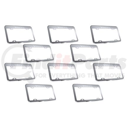 Panelite 70111010 LICENSE PLATE BEZEL W/VOLVO ETCHED BULK PACK 10