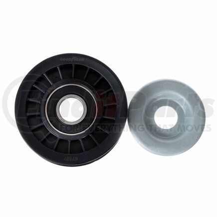 Goodyear Belts 57127 Accessory Drive Belt Idler Pulley - FEAD Pulley, 3.01 in. Outside Diameter, Thermoplastic