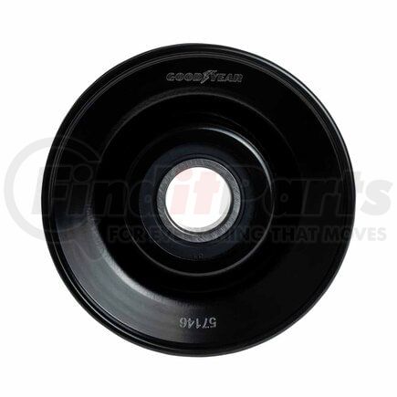 Goodyear Belts 57146 Accessory Drive Belt Idler Pulley - FEAD Pulley, 3.22 in. Outside Diameter, Steel