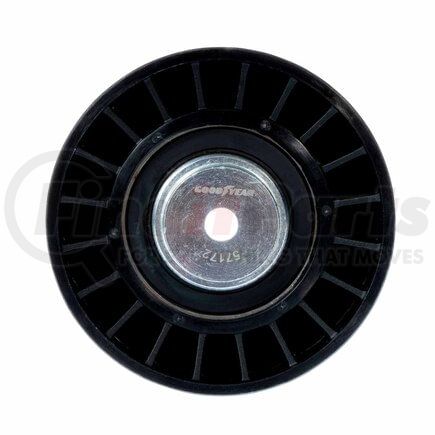 Goodyear Belts 57172 Accessory Drive Belt Idler Pulley - FEAD Pulley, 3.56 in. Outside Diameter, Thermoplastic