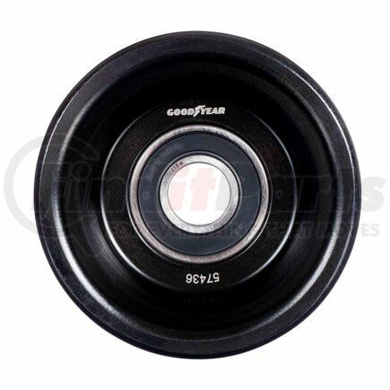 Goodyear Belts 57436 Accessory Drive Belt Idler Pulley - FEAD Pulley, 3.54 in. Outside Diameter, Steel