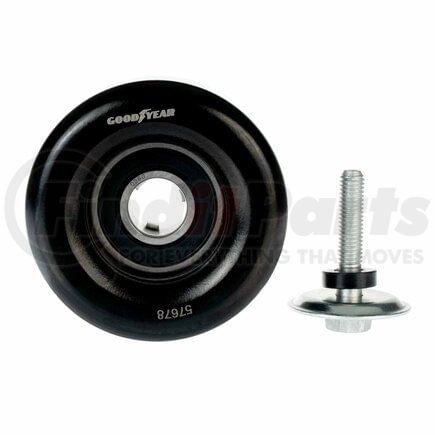 Goodyear Belts 57678 Accessory Drive Belt Idler Pulley - FEAD Pulley, 2.99 in. Outside Diameter, Steel