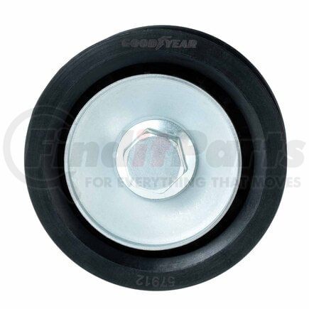 Goodyear Belts 57912 Accessory Drive Belt Idler Pulley - FEAD Pulley, 2.44 in. Outside Diameter, Thermoplastic