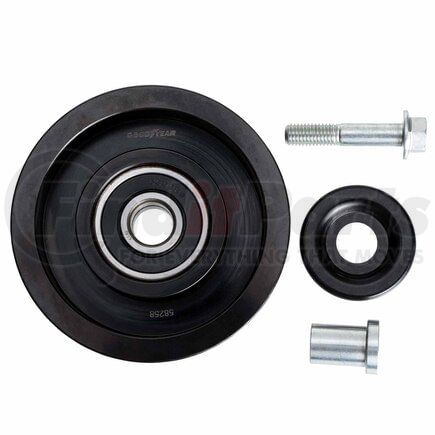 Goodyear Belts 58258 Accessory Drive Belt Idler Pulley - FEAD Pulley, 4.32 in. Outside Diameter, Steel