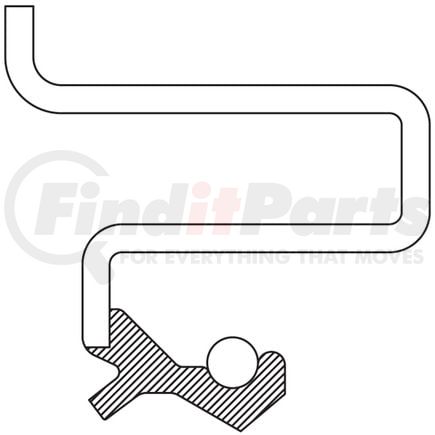 National Seals 710546 Automatic Transmission Output Shaft Seal + Cross ...