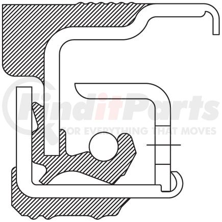 thumbnail image 2 of National 370065A Wheel Seal - Fruehauf FWRW Compatible Oil Bath Seal 2 of 4