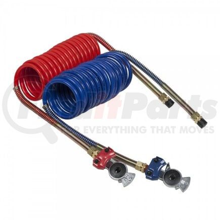 Grote 81-0015-GH 15' Air Coiled Set w/ 12" Leads And Red/Blue Glad Hands