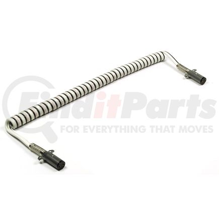 Grote 81-2212 Liftgate Cable; Coiled, Dual Pole, 12', W 12" Leads
