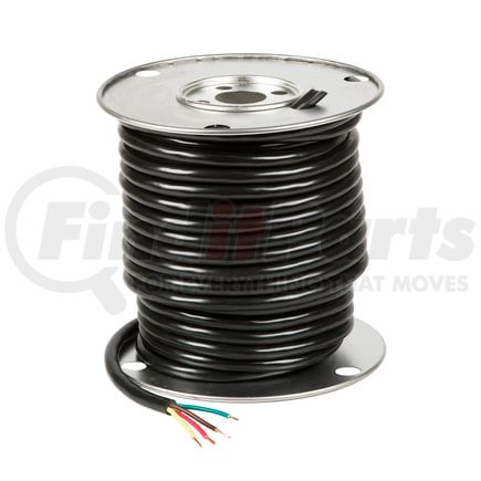 Grote 82-5600 Trailer Cable, Pvc, 4 Cond, 14 Ga, 100' Spool