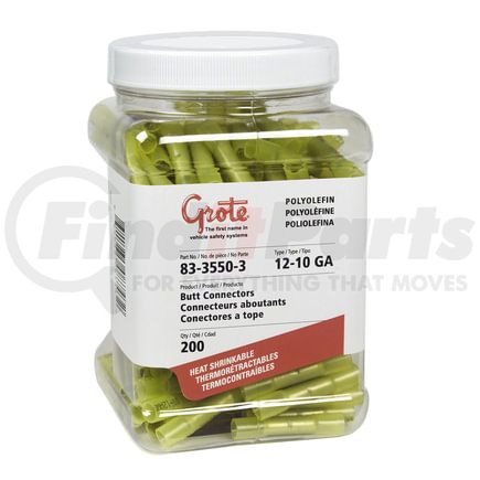 Grote 83-3550-3 Hs Butt, Poly 12; 10 Ga Pk 200, Jar