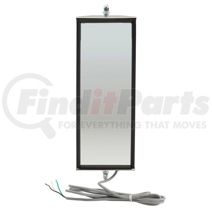 Grote 16173 West Coast Mirror with Clearance Light, 6" x 16" Heated Mirror