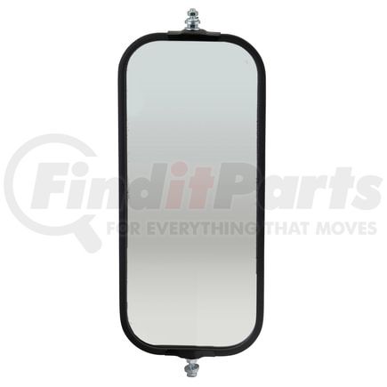 Grote 16092 OEM-Style Flat Ribbed-Back West Coast Mirror, Black