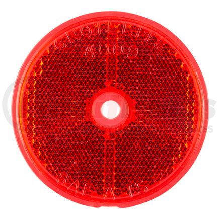 Grote 40092 Sealed Center-Mount Reflector, Red