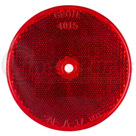 Grote 40152 Sealed Center-Mount Reflector, Red