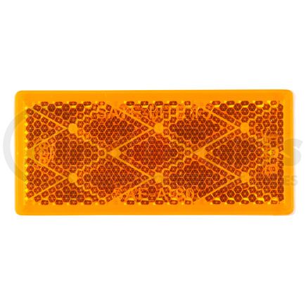 Grote 40303 Stick-On Rectangular Reflectors, Amber