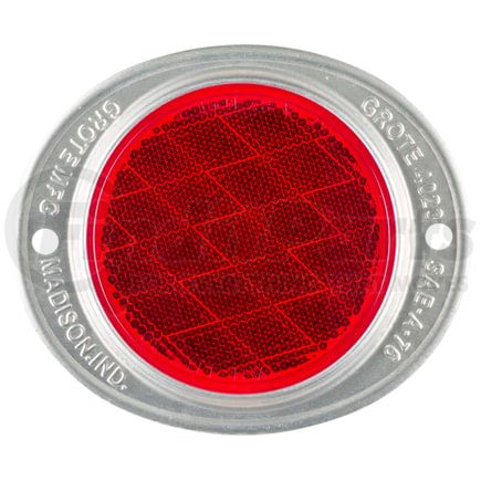 Grote 40232 Aluminum Two-Hole Mounting Reflectors, Red