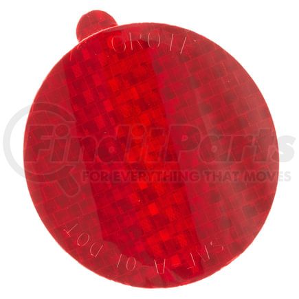 Grote 41142 Stick-On Tape Reflectors, Red