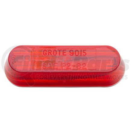 Grote 45252 CLR/MARKER LAMP, RED, THIN-LINE, SINGLE BULB