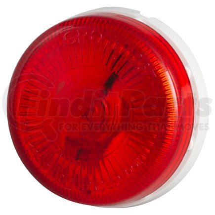 Grote 45412 CLR/MARKER LMP, RED, RND SURFACEMNT, SNGL BULB