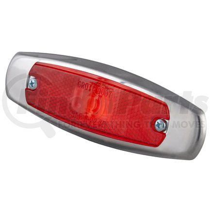 Grote 45662 Low-Profile Clearance Marker Light - Built-in Reflector, w/ Bezel