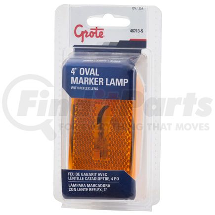 Grote 467135 Single-Bulb Oval Clearance Marker Lights, Built-in Reflector