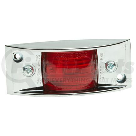 Grote 46892 Chrome-Armored Clearance Marker Light - Red