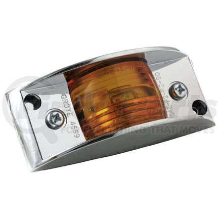 Grote 46893 Chrome-Armored Clearance Marker Light - Amber