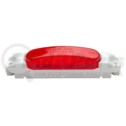 Grote 46902 SuperNova Thin-Line LED Clearance Marker Light - White Body - Red Lens