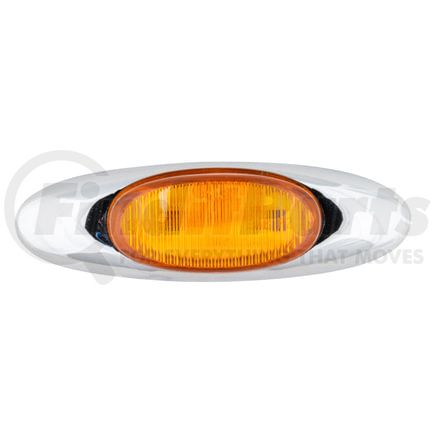 Grote 47953 MicroNova LED Clearance Marker Light - Amber, with Chrome Bezel