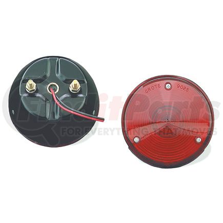 Grote 50892 STT, 4", RED, STL 2STUD, CMBNTN w/ OLIC WNDW