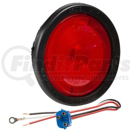 Grote 52682 Torsion Mount II 4" Stop Tail Turn Lights, Red (52672 + 91740 + 67000)