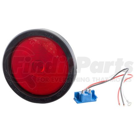Grote 53012 4" Economy Stop Tail Turn Lights, Red Kit (52922 + 91740 + 67090)
