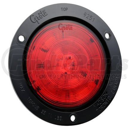 Grote 53182 SuperNova 4" Full-Pattern LED Stop Tail Turn Light - Black Theft-Resistant Flange, Male Pin